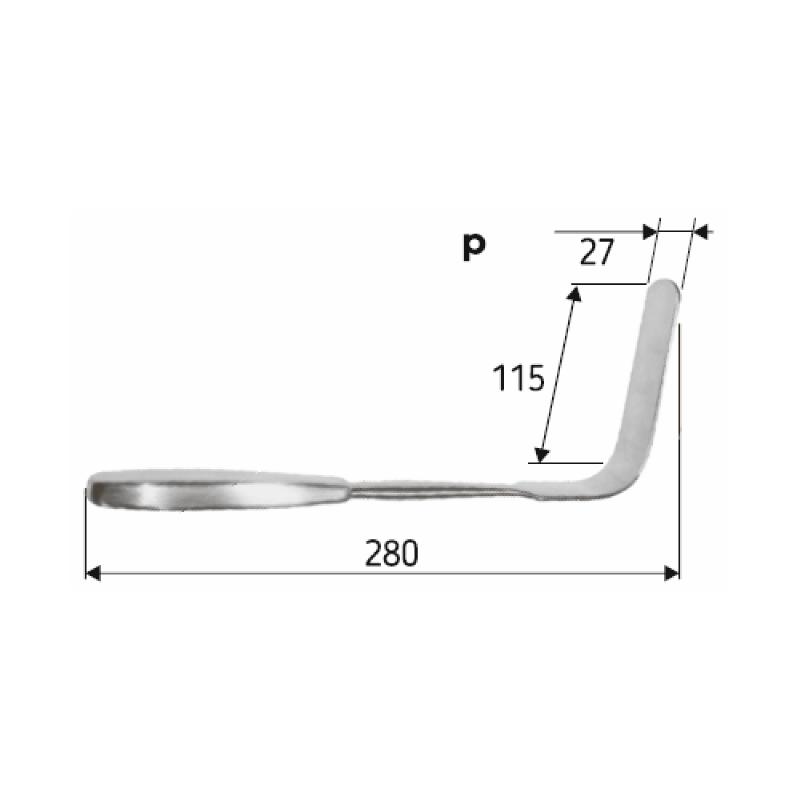 Гачок Ретрактор, Surgicon, 28cм. J-19-035